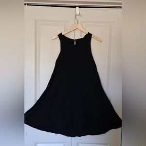 Black mini shift dress